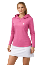 Butter Stripe Hoodie- Velvet Rose