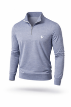 Butter Stripe Half Zip- Navy