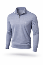 Navy Butter Stripe Half Zip