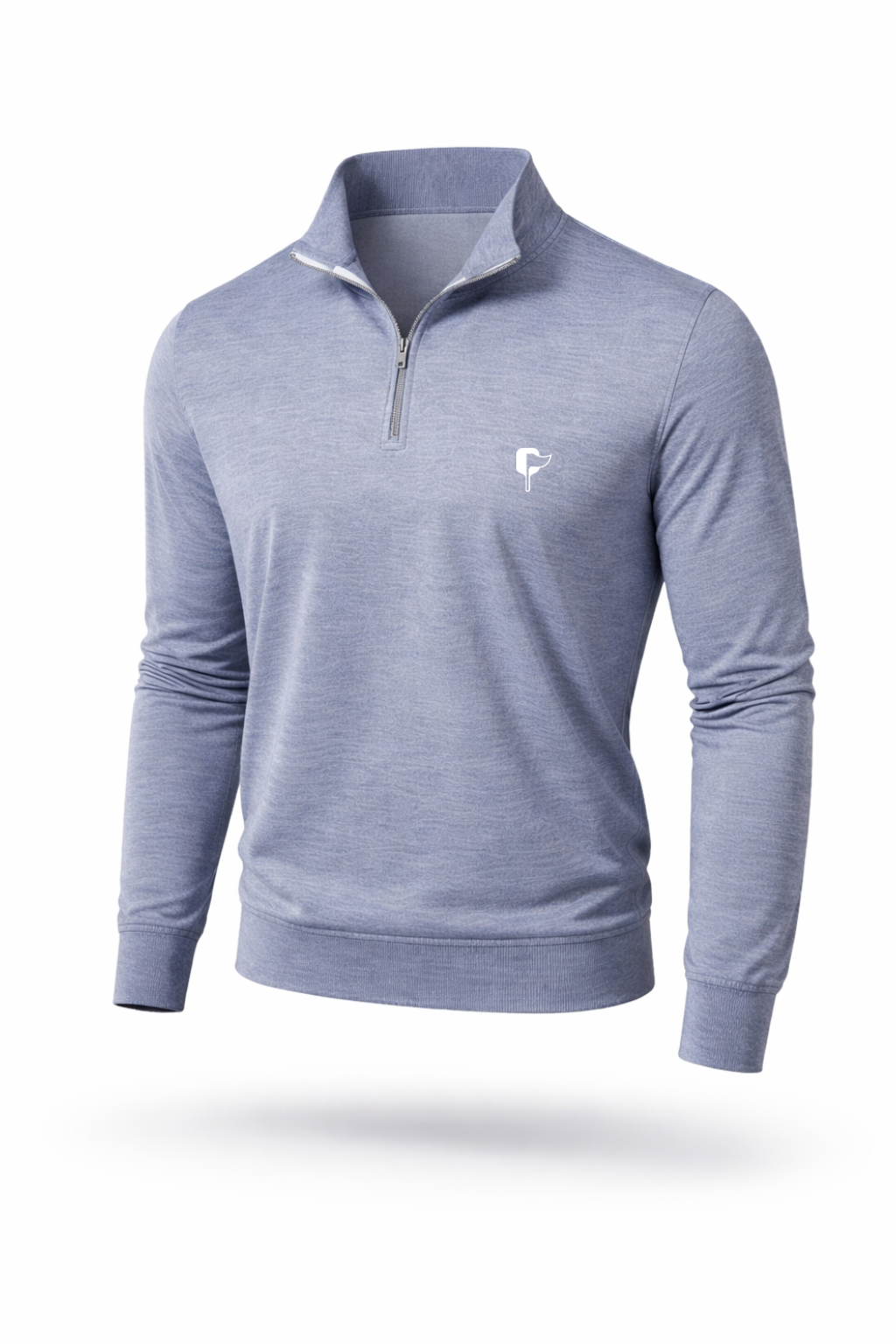 Butter Stripe Half Zip- Navy